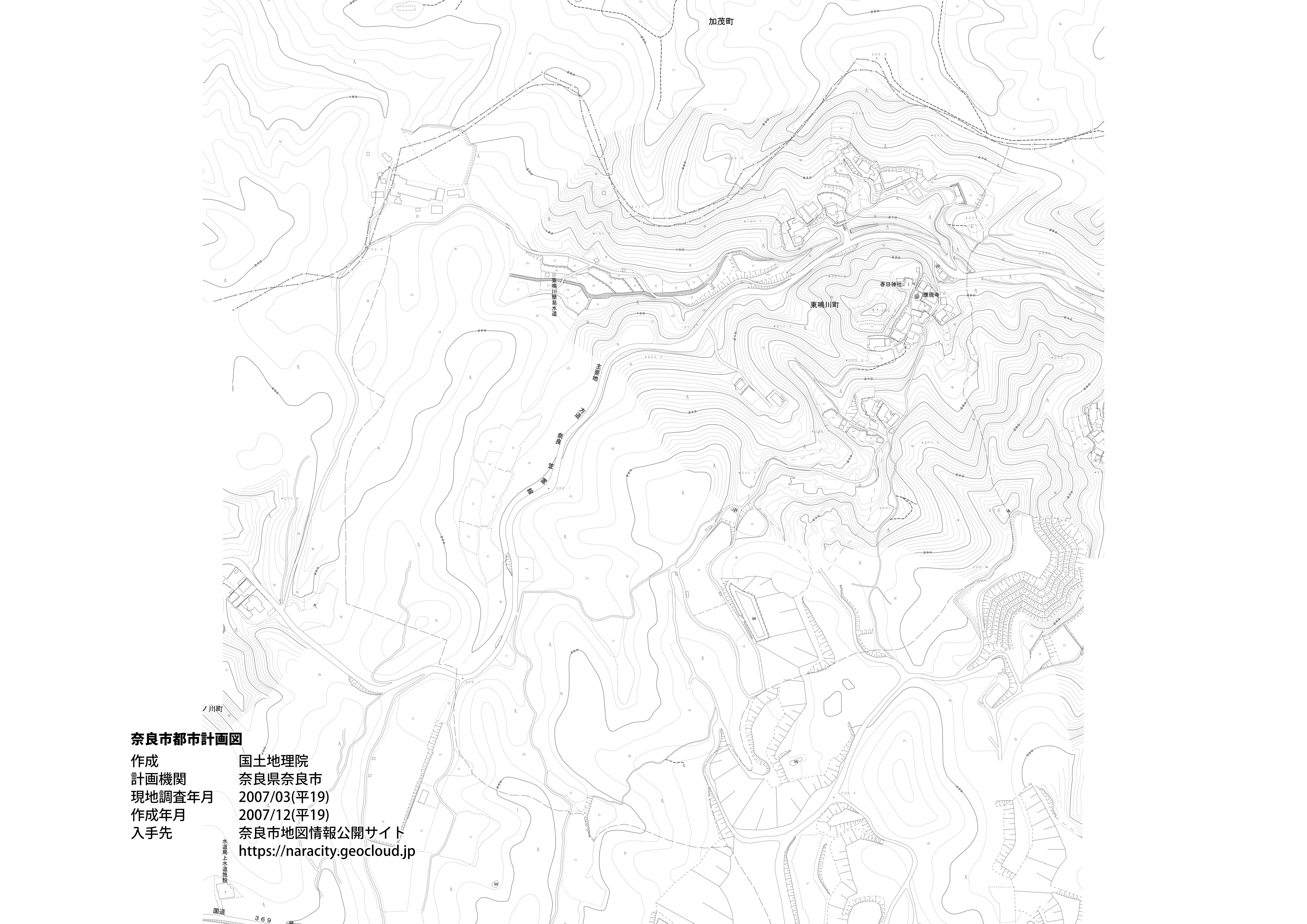 乙179の2-奈良市都市計画図