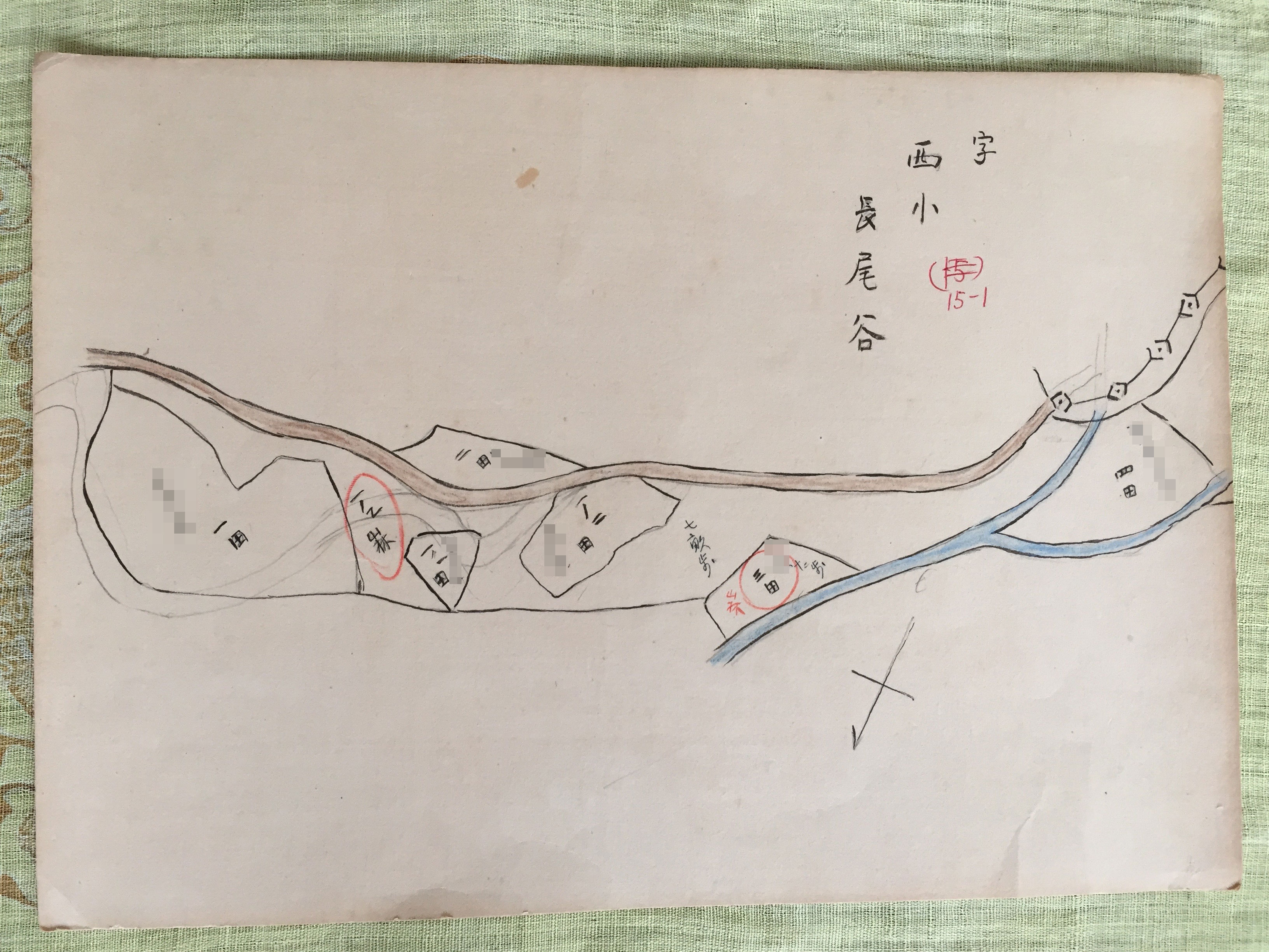 〈加茂町A〉家の公図複製図
